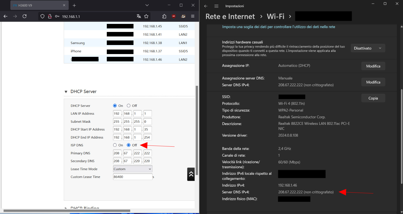 ZTE Router Configuration Panel