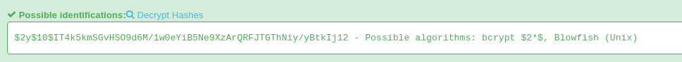 Hash Identified